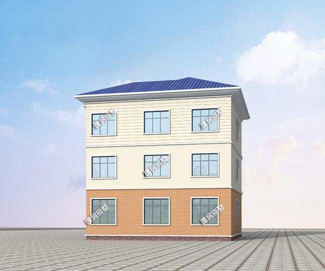 一款12.24x11.24農(nóng)村四星級(jí)別的三層別墅設(shè)計(jì)圖，滿意度極高