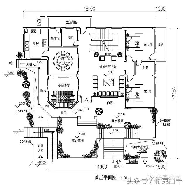 10套經(jīng)典帶車庫新農(nóng)村自建房設(shè)計圖分享，戶型方正實用