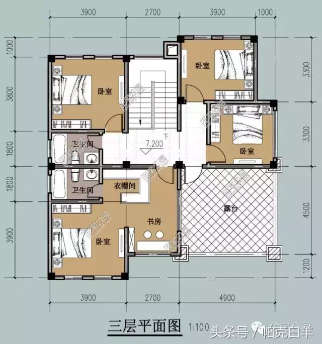 10套經(jīng)典帶車庫新農(nóng)村自建房設(shè)計圖分享，戶型方正實用