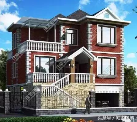 10套經(jīng)典帶車庫新農(nóng)村自建房設(shè)計圖分享，戶型方正實用