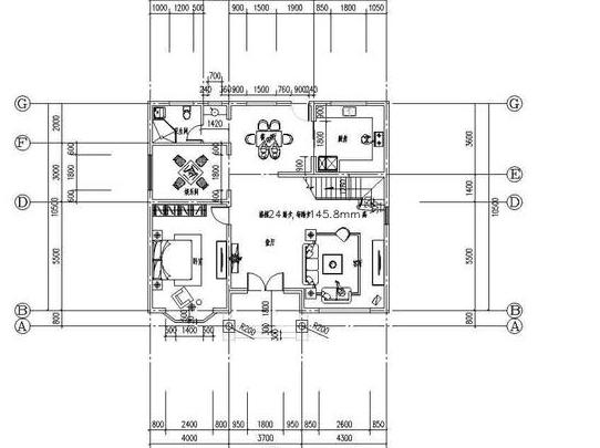 二層農(nóng)村自建房設(shè)計圖紙，造型上設(shè)計特別，室內(nèi)布局也符合現(xiàn)代人的需求