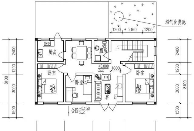 3款造價30萬以內(nèi)農(nóng)村二層樓房設計圖，每一套圖紙設計均有自己的特點