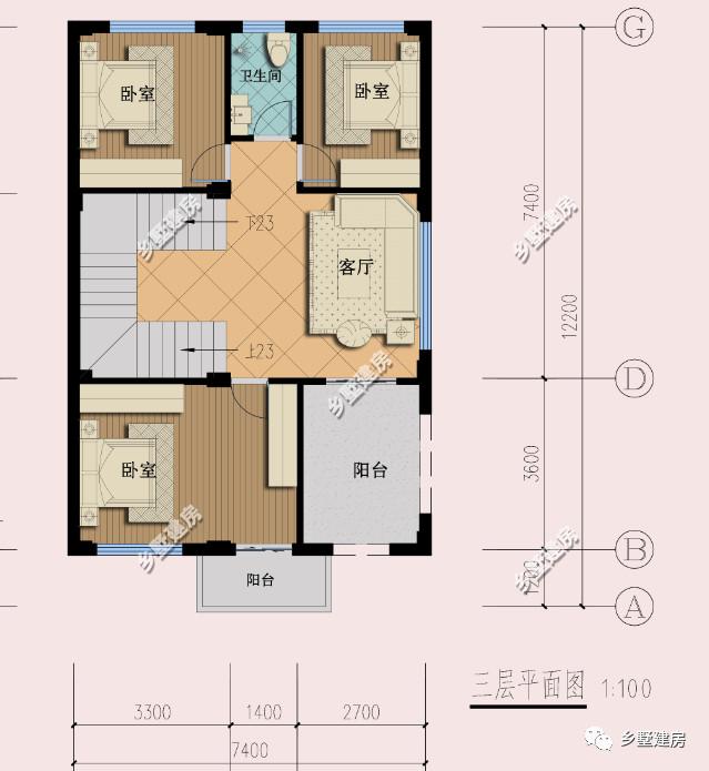 五層自建房臨街別墅設(shè)計圖，商住兩用，設(shè)計感十足