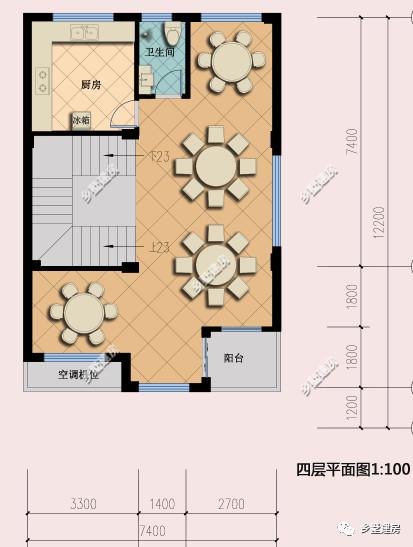 五層自建房臨街別墅設(shè)計圖，商住兩用，設(shè)計感十足