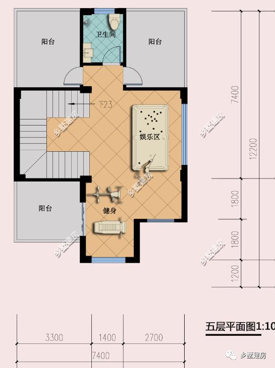 五層自建房臨街別墅設(shè)計圖，商住兩用，設(shè)計感十足