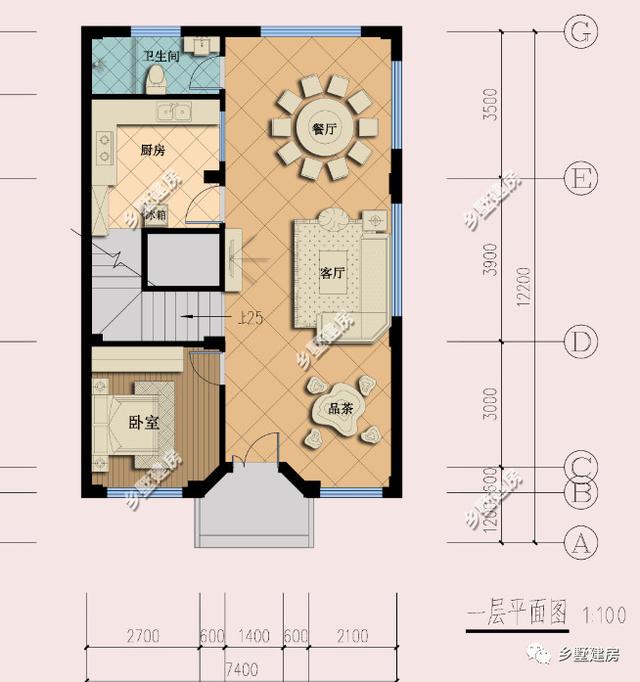 五層自建房臨街別墅設(shè)計圖，商住兩用，設(shè)計感十足