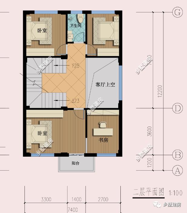 五層自建房臨街別墅設(shè)計圖，商住兩用，設(shè)計感十足