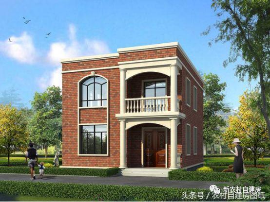 3款20萬就能搞定的二層農(nóng)村自建房設(shè)計圖，4間臥室還帶堂屋