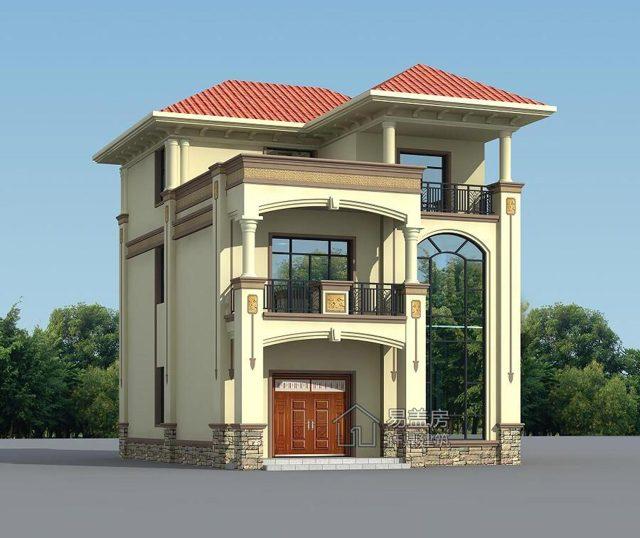 帶空中花園的歐式三層農(nóng)村別墅設計圖，讓你享受高端大氣奢華的生活