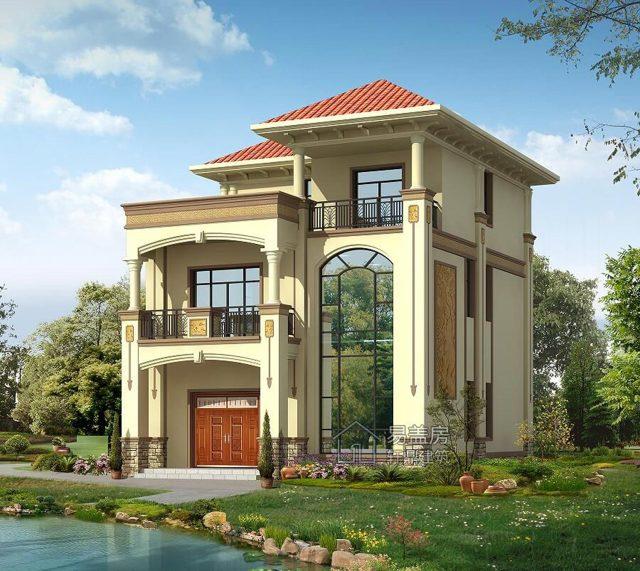 帶空中花園的歐式三層農(nóng)村別墅設計圖，讓你享受高端大氣奢華的生活