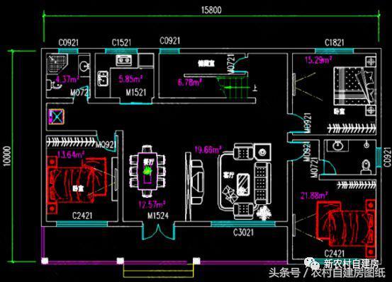 3套絕對(duì)符合宅基地的農(nóng)村別墅設(shè)計(jì)圖，造價(jià)在30萬以內(nèi)，耐看又實(shí)用