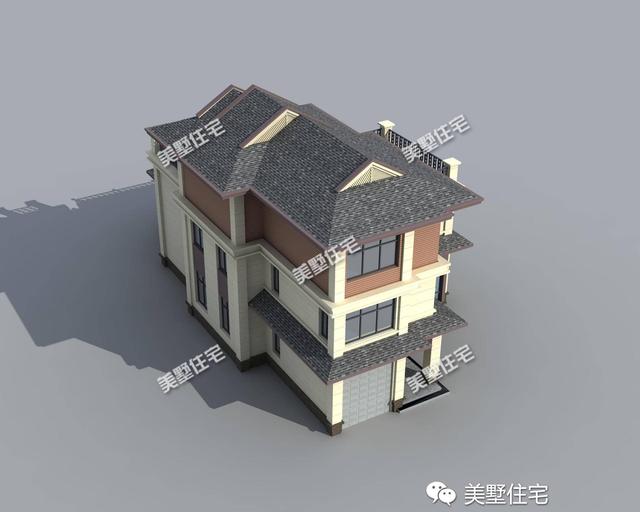 12X22米中式三層別墅設(shè)計(jì)圖，主體造價(jià)55萬，精致漂亮