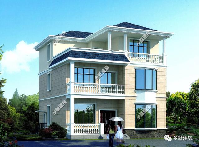 2款二層自建房別墅設(shè)計(jì)圖，喜歡建二層的朋友看一看啦