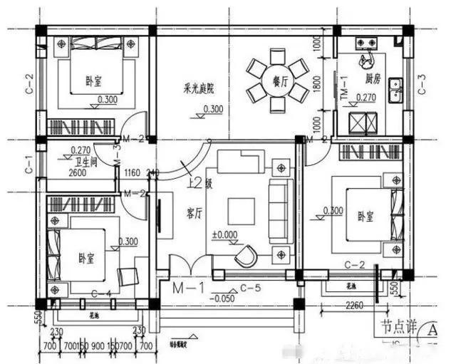 鄉(xiāng)村一層房屋設(shè)計(jì)，專為父母設(shè)計(jì)的養(yǎng)老房