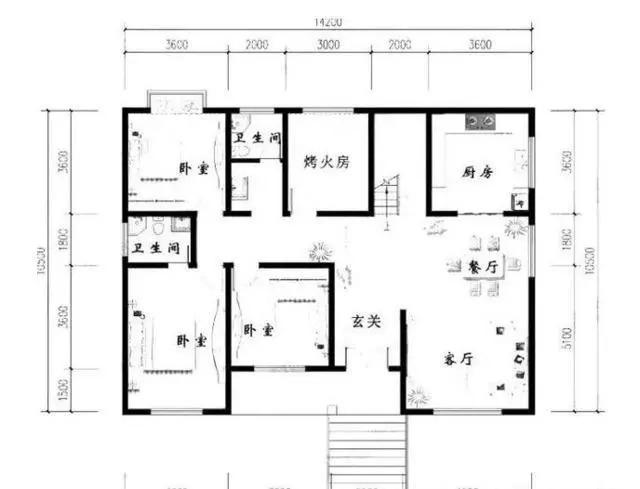 鄉(xiāng)村一層房屋設(shè)計(jì)，專為父母設(shè)計(jì)的養(yǎng)老房