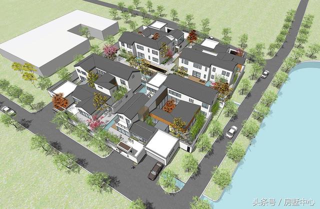 三兄弟合力建的四棟別墅設計圖，一棟給父母，方便以后照顧父母