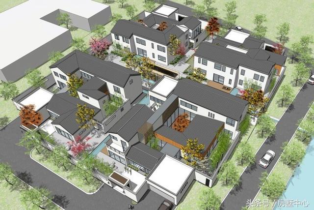 三兄弟合力建的四棟別墅設計圖，一棟給父母，方便以后照顧父母