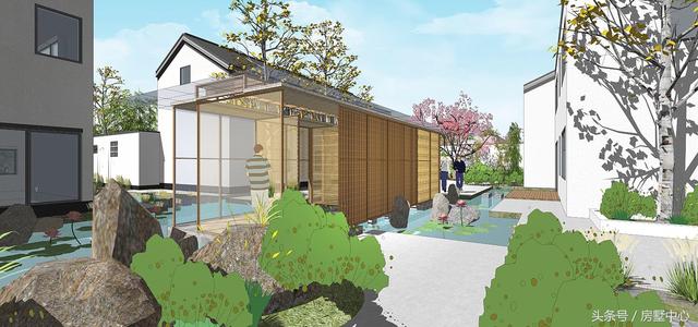 三兄弟合力建的四棟別墅設計圖，一棟給父母，方便以后照顧父母