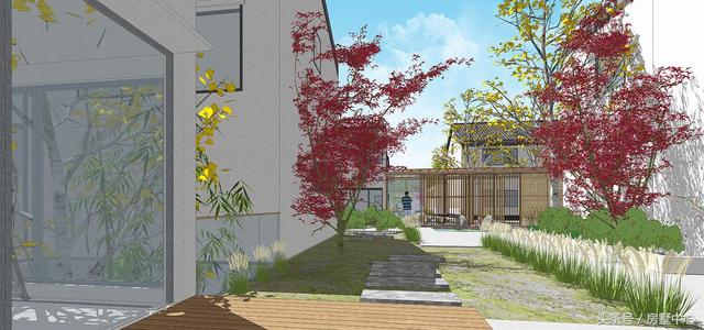 三兄弟合力建的四棟別墅設計圖，一棟給父母，方便以后照顧父母