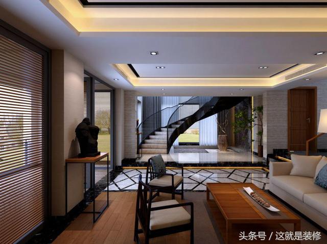 350㎡中式風(fēng)格別墅設(shè)計(jì)，這才叫別墅裝修！近城不近塵