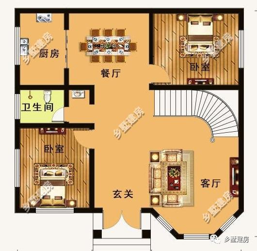 這幾款自建別墅設(shè)計(jì)，性價(jià)比挺高的，主體造價(jià)20萬(wàn)左右