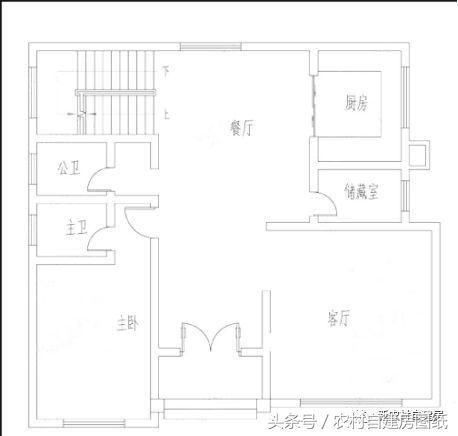 復式二層農(nóng)村別墅設計圖，帶柴火灶和露臺，浪漫簡約，時尚經(jīng)典
