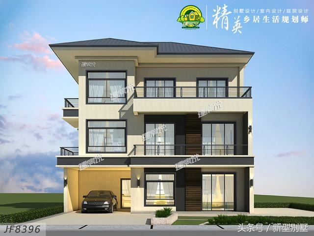 小宅基地也能建豪宅，這款別墅設(shè)計(jì)圖就很好的詮釋了