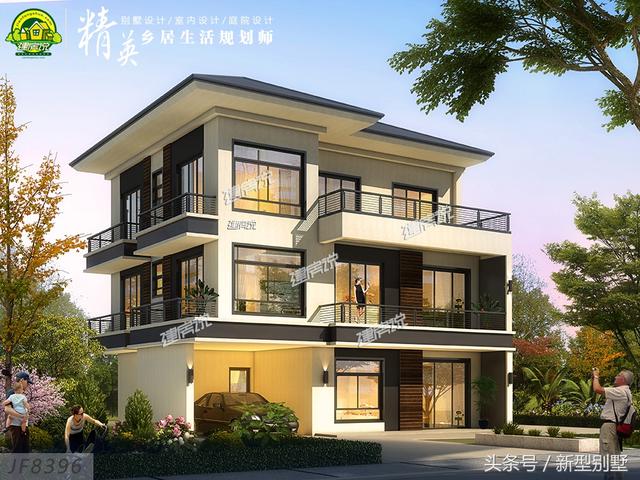 小宅基地也能建豪宅，這款別墅設(shè)計(jì)圖就很好的詮釋了