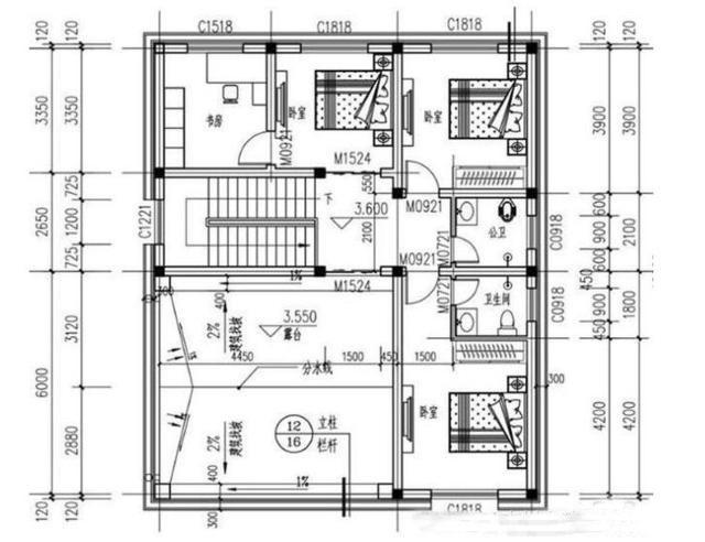 推薦三套小戶型的自建房設(shè)計方案，建筑占地120平米以下，三款戶型任你來挑