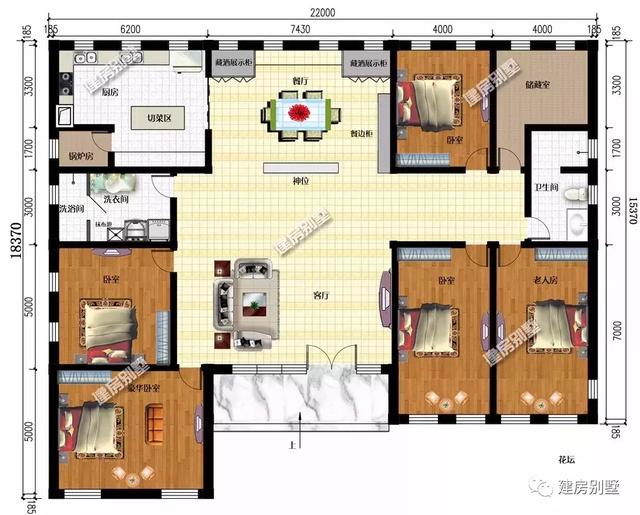 一層自建房也能蓋得很氣派，經(jīng)過合理的設計，也會建的很精致