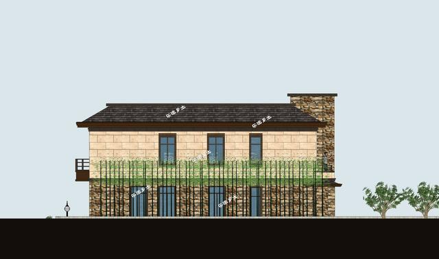 二層新中式獨棟別墅設計，空間利用合理，氣派奢華