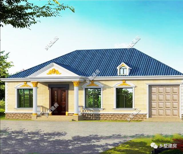 適合在農(nóng)村養(yǎng)老居住的一層別墅設(shè)計(jì)圖，趕緊回家給父母建一棟吧