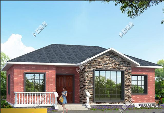 適合在農(nóng)村養(yǎng)老居住的一層別墅設(shè)計(jì)圖，趕緊回家給父母建一棟吧