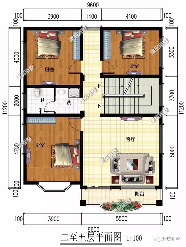小面寬+平屋頂設(shè)計(jì)的五層別墅設(shè)計(jì)圖，這樣的自建房真正做到了美觀和實(shí)用