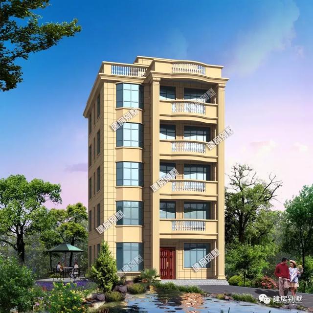 小面寬+平屋頂設(shè)計(jì)的五層別墅設(shè)計(jì)圖，這樣的自建房真正做到了美觀和實(shí)用