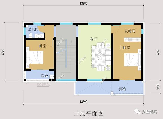 新中式農村別墅設計圖，端莊典雅、莊重大氣