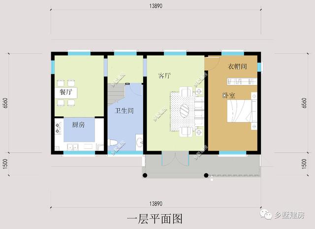 新中式農村別墅設計圖，端莊典雅、莊重大氣