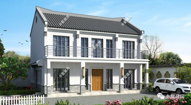 新中式農村別墅設計圖，端莊典雅、莊重大氣