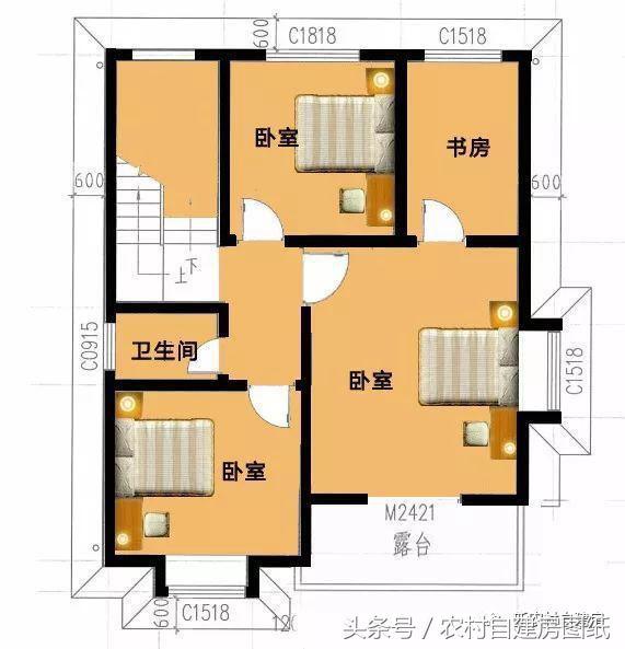 6款小戶型別墅設(shè)計圖，戶型好，布局贊