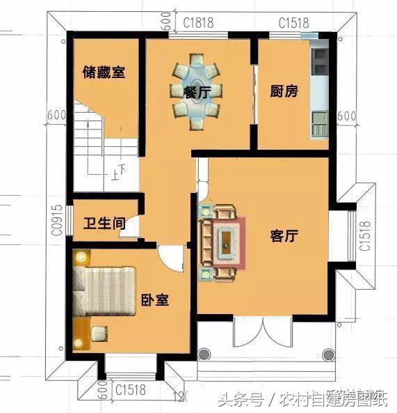 6款小戶型別墅設(shè)計圖，戶型好，布局贊