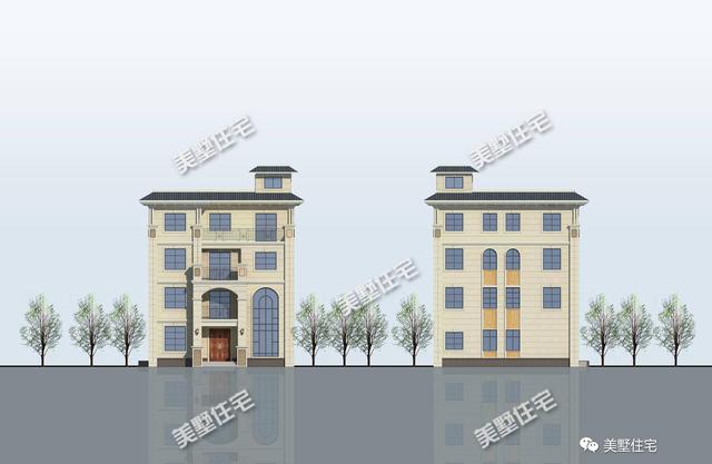 四層歐式農(nóng)村別墅設(shè)計(jì)圖，11X11米，7室4廳，很實(shí)用