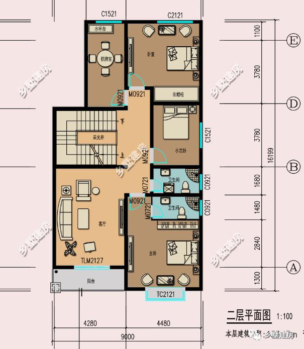 現(xiàn)代風別墅設(shè)計圖，簡約時尚，可商住兩用