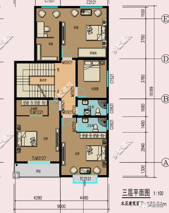 現(xiàn)代風別墅設(shè)計圖，簡約時尚，可商住兩用