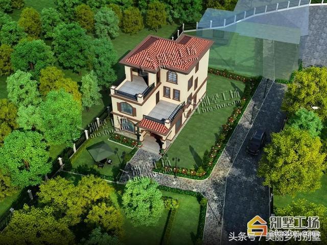 35萬農(nóng)村三層自建房設(shè)計圖，外觀新穎別墅，布局好，建成氣派倍有面