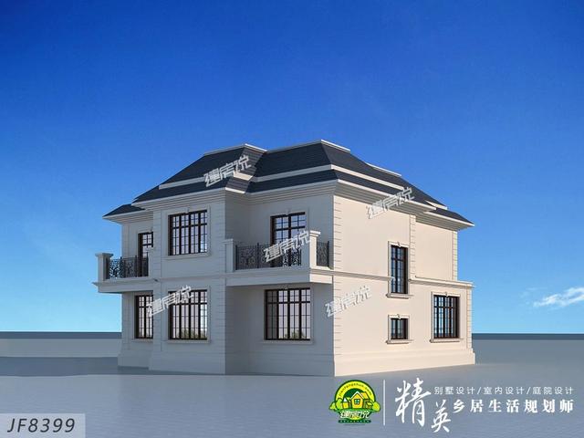 這款二層中式別墅設計，占地160多平，外型極美，帶來大大的生活享受