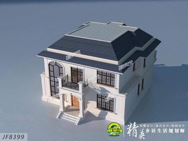 這款二層中式別墅設計，占地160多平，外型極美，帶來大大的生活享受