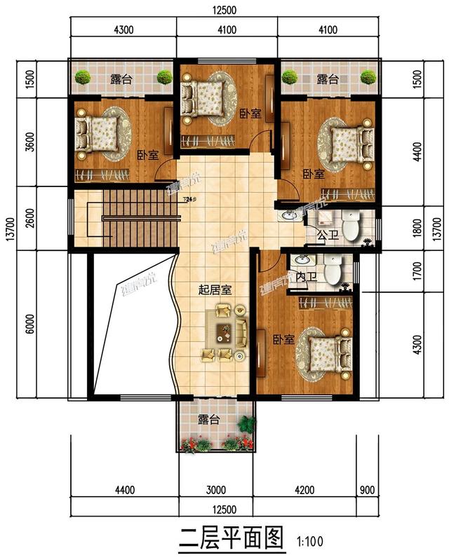 這款二層中式別墅設計，占地160多平，外型極美，帶來大大的生活享受