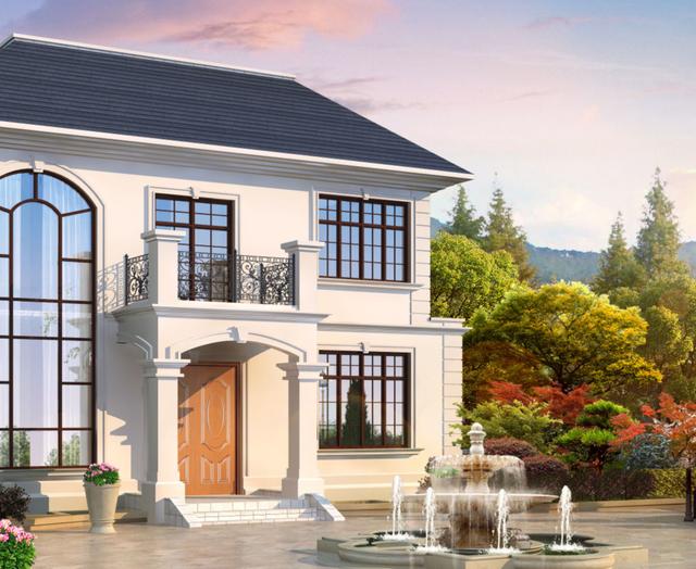 這款二層中式別墅設計，占地160多平，外型極美，帶來大大的生活享受