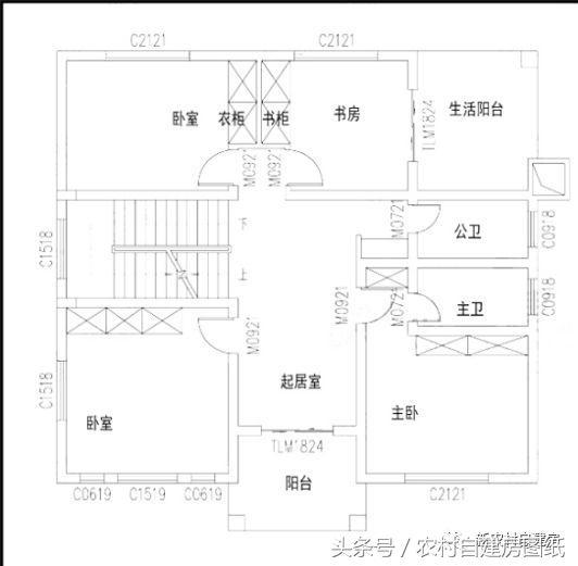 這款2層別墅設(shè)計(jì)，造價(jià)更是經(jīng)濟(jì)劃算，帶5個(gè)臥室，家里客人再多也不怕