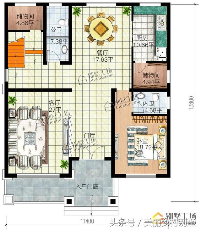 三層別墅設(shè)計(jì)，造價(jià)40萬左右，適合農(nóng)村自建，保證讓人眼前一亮